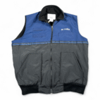 Vintage Delta Airlines Vest Adult LARGE Black Blue Cintas Crew Employee USA 90s