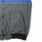 Vintage Delta Airlines Vest Adult LARGE Black Blue Cintas Crew Employee USA 90s