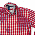 Wrangler George Strait Shirt Adult EXTRA LARGE Red Checkered Western Cowboy Cut