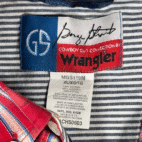 Wrangler George Strait Shirt Adult EXTRA LARGE Red Checkered Western Cowboy Cut