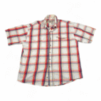 Vintage Wrangler Shirt Adult LARGE White Red Madras Plaid Painted Desert Y2K