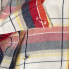 Vintage Wrangler Shirt Adult LARGE White Red Madras Plaid Painted Desert Y2K