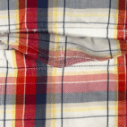 Vintage Wrangler Shirt Adult LARGE White Red Madras Plaid Painted Desert Y2K