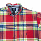 Vintage Wrangler 20X Shirt Adult EXTRA LARGE Red Plaid Chambray Cowboy Y2K