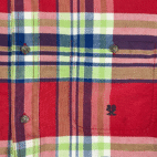 Vintage Wrangler 20X Shirt Adult EXTRA LARGE Red Plaid Chambray Cowboy Y2K