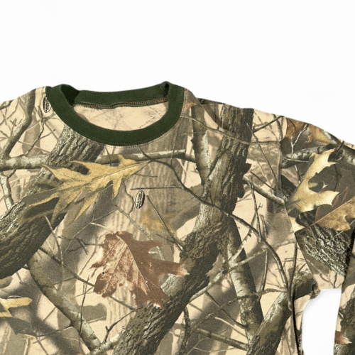 Vintage Realtree Shirt Adult EXTRA LARGE Brown Camouflage Hardwoods Hunting Y2K