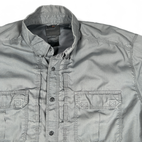 511 Tactical Shirt Adult 2XL XXL Gray Ripstop Utility Outdoor Durable Pockets