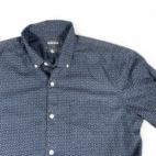 Bonobos Shirt Adult MEDIUM Blue Tailored Slim Fit Geometric Print Button Down