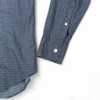 Bonobos Shirt Adult MEDIUM Blue Tailored Slim Fit Geometric Print Button Down