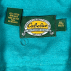 Vintage Cabelas Shirt Adult EXTRA LARGE Blue Workwear USA Made Outdoor 90s