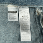 Levis Jean Jacket Adult MEDIUM Blue Cotton Denim Medium Wash Trucker Distressed