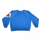 Vintage Robert Bruce Sweater Adult LARGE Blue Sweatshirt Nautical Flags 80s