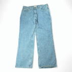 Vintage Van Heusen Jeans Mens 36x30 Blue Light Wash Relaxed Wide Leg Baggy Y2K