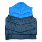 Vintage JC Penney Puffer Vest Adult MEDIUM Blue Retro Ski Colorblock Active 80s