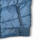 Vintage JC Penney Puffer Vest Adult MEDIUM Blue Retro Ski Colorblock Active 80s