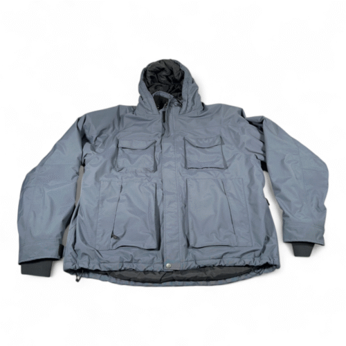 Duluth Trading Jacket Adult 3XL Gray Parka Coat Whaleback Waterproof Workwear