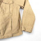 Levis Jacket Womens EXTRA LARGE Brown Hooded Utility Military Field Cotton Khaki