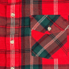 Vintage Van Heusen Shirt Adult EXTRA LARGE Red Plaid Flannel 417 Lumberjack 90s
