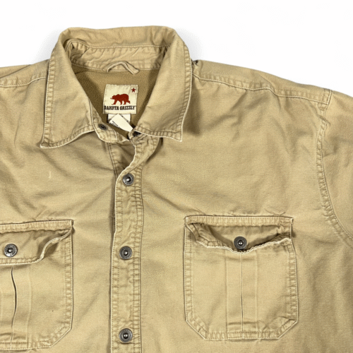 Dakota Grizzly Shirt Adult EXTRA LARGE Brown Lined Shacket Canvas Workwear Barn