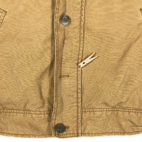 Aeropostale Jacket Adult LARGE Brown Sherpa Lined Trucker Canvas Plaid Lined Y2K