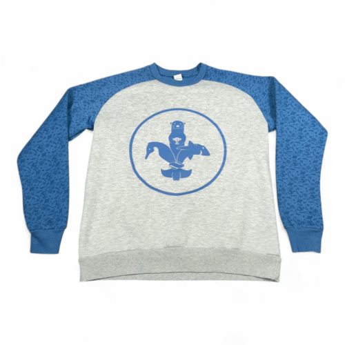 St Louis Aquarium Sweater Adult MEDIUM Gray Blue Sweatshirt Otter Union Station