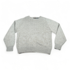 Vintage JC Penney Towncraft Sweater Adult LARGE Gray Knit Acrylic Raglan 80s