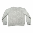 Vintage JC Penney Towncraft Sweater Adult LARGE Gray Knit Acrylic Raglan 80s