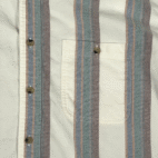 Vintage Manhattan Shirt Adult EXTRA LARGE White Striped Flannel 1857 USA 90s