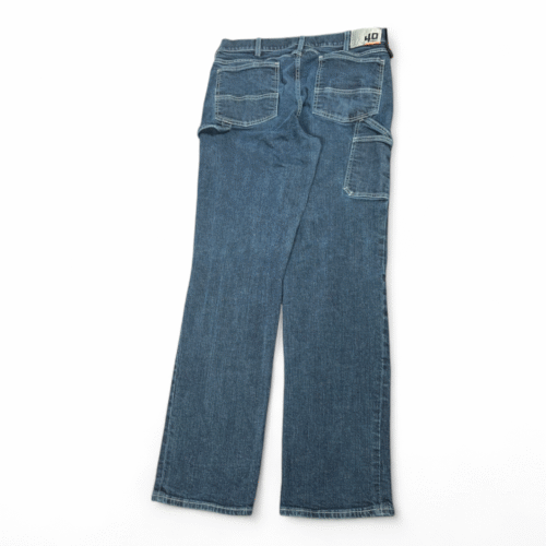 Duluth Trading Jeans Mens 34x33 Blue 40 Grit Dark Wash Carpenter Workwear
