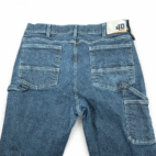 Duluth Trading Jeans Mens 34x33 Blue 40 Grit Dark Wash Carpenter Workwear