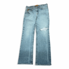 Ariat Jeans Mens 33x33 Blue Rebar M4 Bootcut Distressed Low Rise Stretch