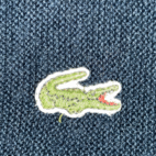 Vintage Izod Lacoste Sweater Adult MEDIUM Blue Cardigan Orlon Acrylic USA 70s