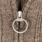Vintage Northern Isles Sweater Adult EXTRA LARGE Brown Cardigan Zip Rib Knit 90s