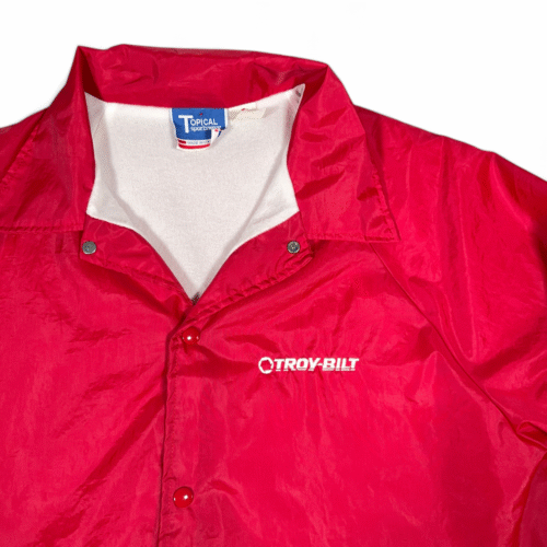 Vintage Troy Bilt Jacket Adult EXTRA LARGE Red Movers Coach Crew Team USA 90s
