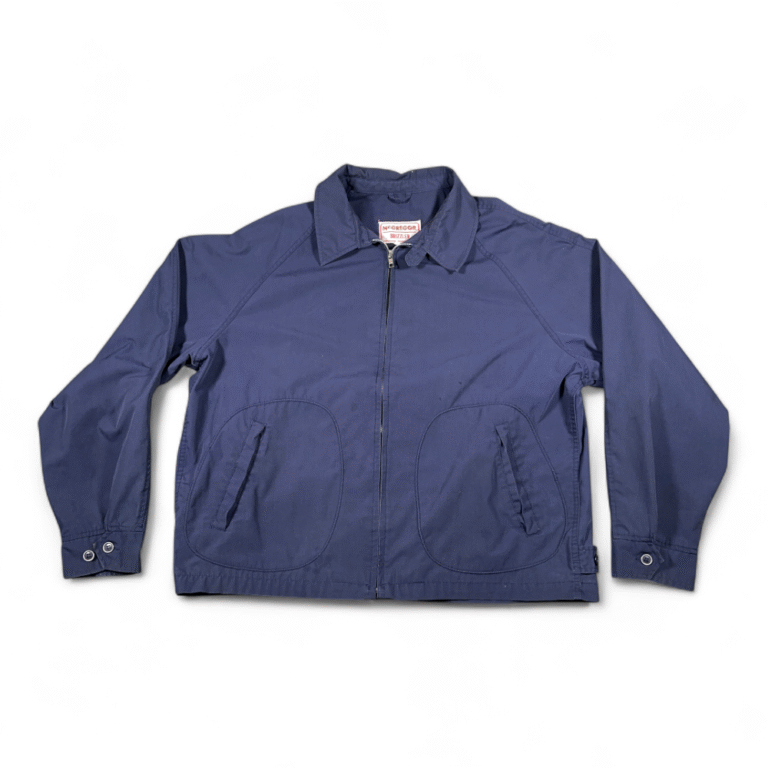 Vintage McGregor Jacket Adult EXTRA LARGE Blue Drizzler Harrington Golf Ivy 80s
