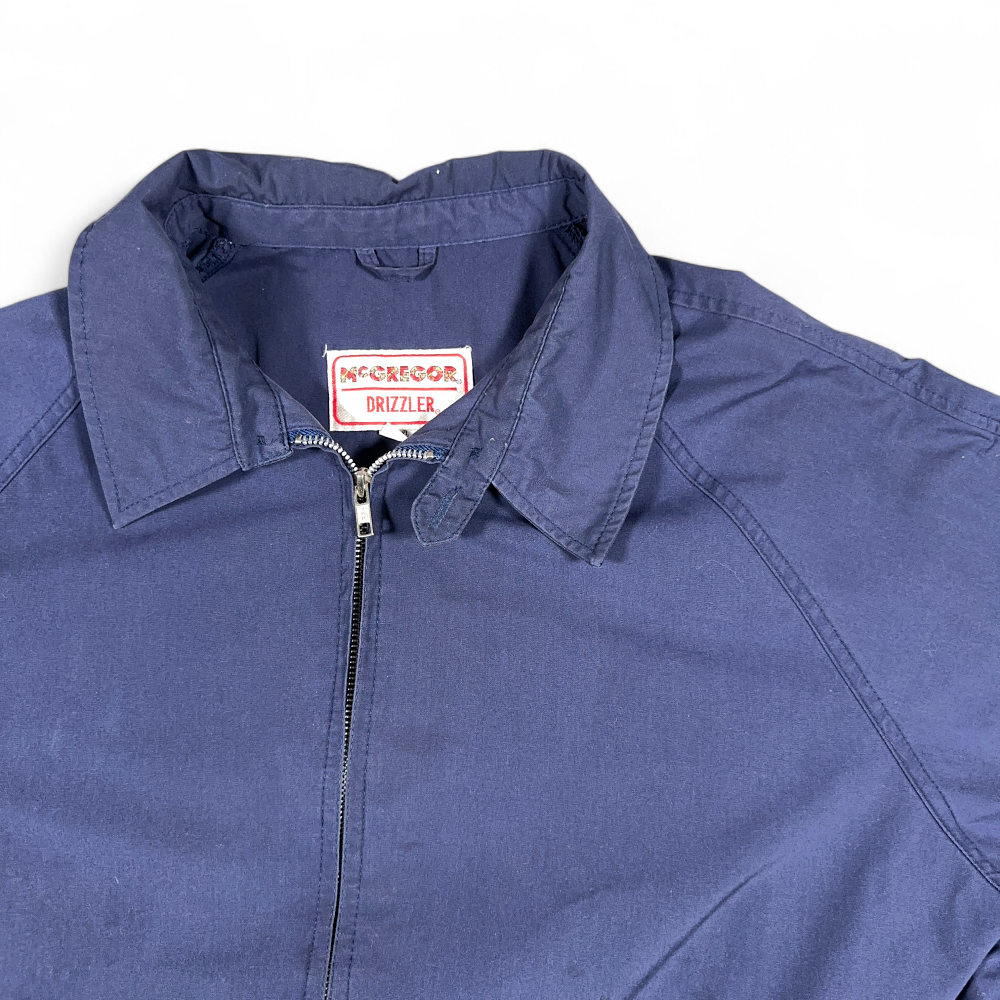 Vintage McGregor Jacket Adult EXTRA LARGE Blue Drizzler Harrington Golf Ivy 80s