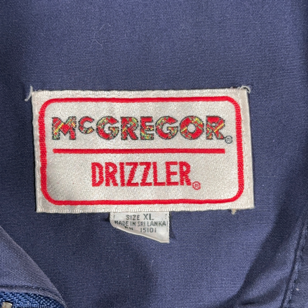 Vintage McGregor Jacket Adult EXTRA LARGE Blue Drizzler Harrington Golf Ivy 80s
