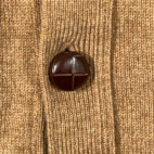 Vintage LL Bean Sweater Adult 2XL Brown Cardigan Lambswool Knit Pockets Y2K