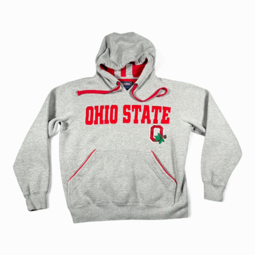 Vintage Ohio State Buckeyes Sweater Adult SMALL Gray Hoodie NCAA Champs 90s