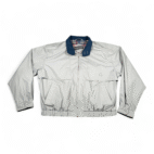 Vintage Members Only Jacket Adult EXTRA LARGE Gray Racer Bomber Plaid Lined 80s