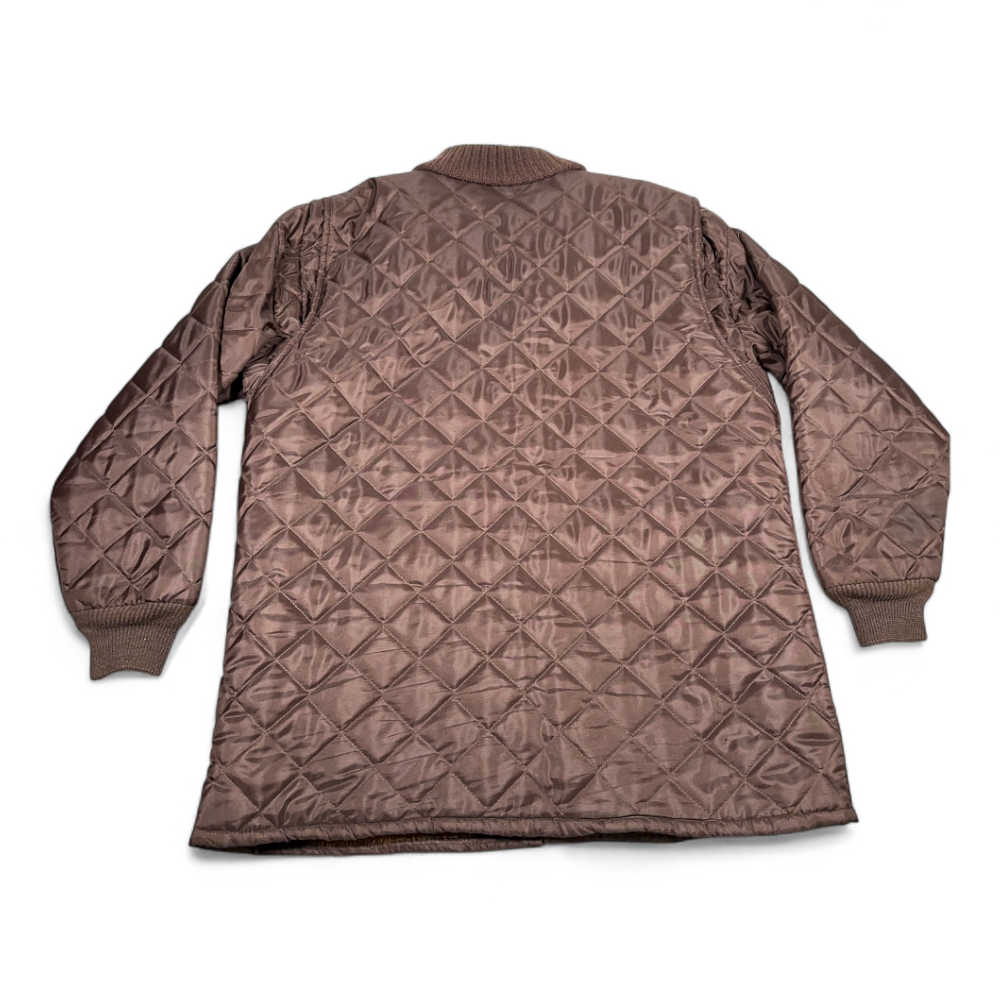 Vintage HC Jones Hunting Coat Adult EXTRA LARGE Brown Quilted Jacket Talon 60s-3 Vintage HC Jones Hunting Coat Adult EXTRA LARGE Brown Quilted Jacket Talon 60s