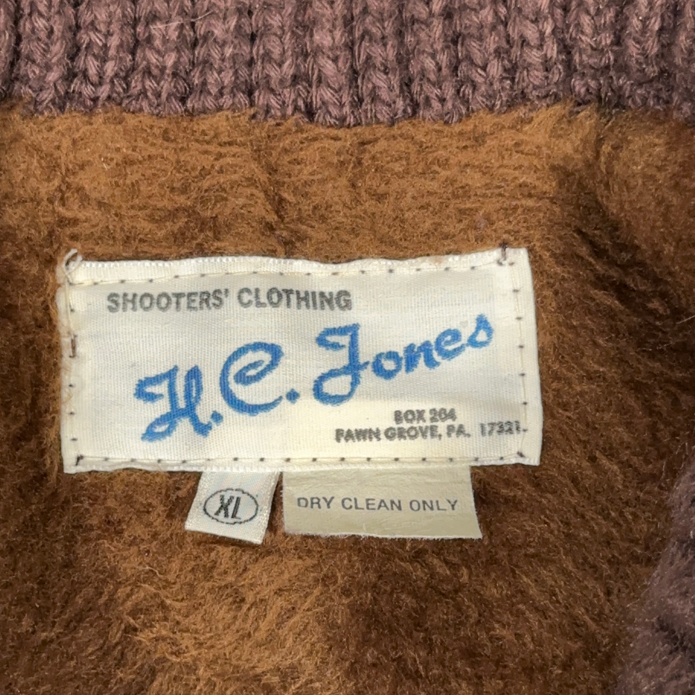 Vintage HC Jones Hunting Coat Adult EXTRA LARGE Brown Quilted Jacket Talon 60s-5 Vintage HC Jones Hunting Coat Adult EXTRA LARGE Brown Quilted Jacket Talon 60s