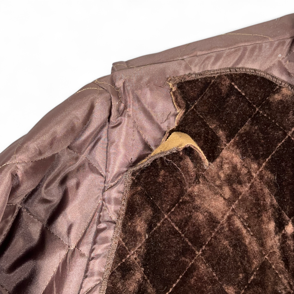 Vintage HC Jones Hunting Coat Adult EXTRA LARGE Brown Quilted Jacket Talon 60s-8 Vintage HC Jones Hunting Coat Adult EXTRA LARGE Brown Quilted Jacket Talon 60s