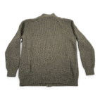Pendleton Sweater Adult MEDIUM Brown Wool Cardigan Zip Textured Knit Washable