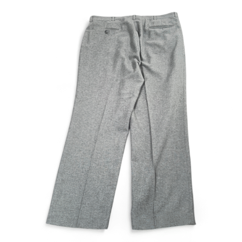 Vintage Sears Pants Mens 36x29 Gray Pleated Dress Slacks Wool Blend Creased 80s