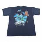 Vintage Eagle Shirt Adult EXTRA LARGE Blue Wild Cotton Manatee Nature USA Y2K