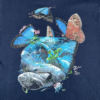Vintage Eagle Shirt Adult EXTRA LARGE Blue Wild Cotton Manatee Nature USA Y2K