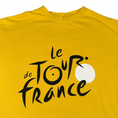 Tour De France Shirt Adult EXTRA LARGE Yellow Cycling Bicycle Race France Y2K