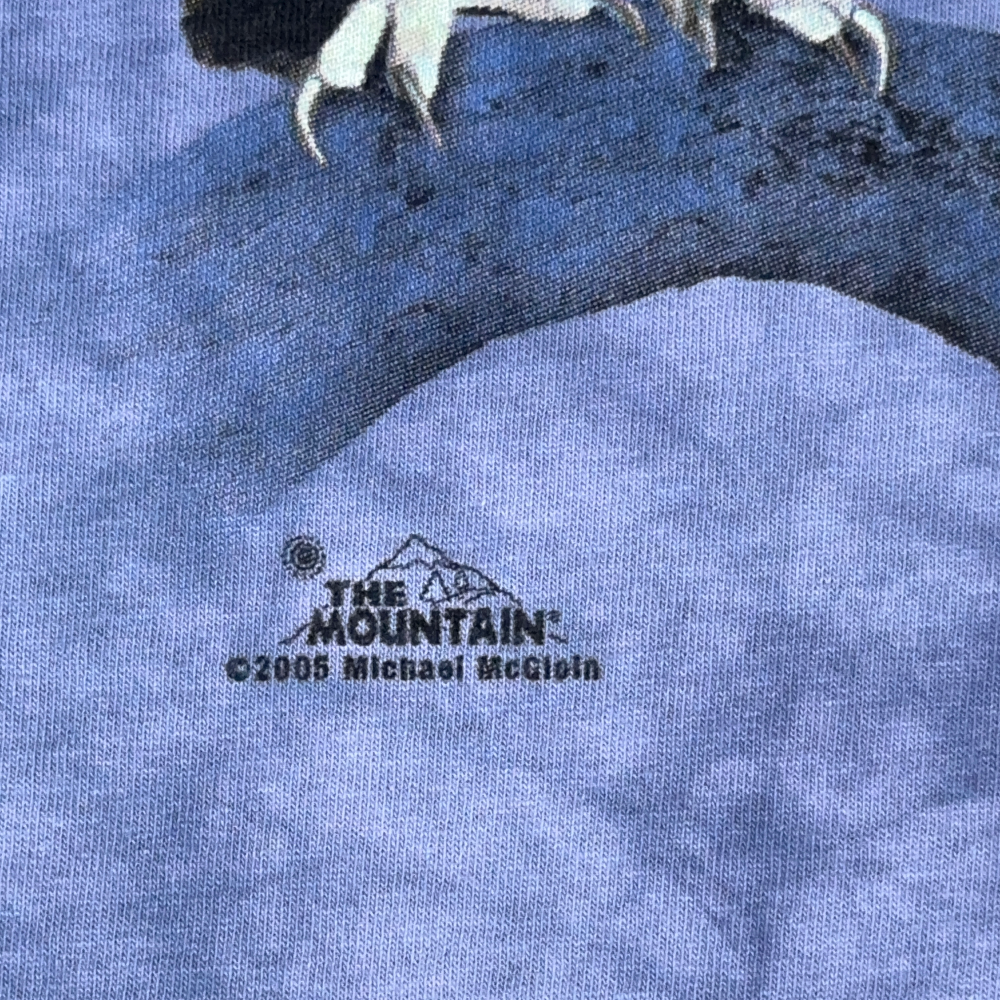 Owls Shirt Adult LARGE Blue Tie Dye The Mountain Nature Art Birds Animals-3 Owls Shirt Adult LARGE Blue Tie Dye The Mountain Nature Art Birds Animals
