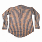 Patagonia Shirt Adult MEDIUM Brown Orange Plaid Flannel Organic Cotton Outdoor